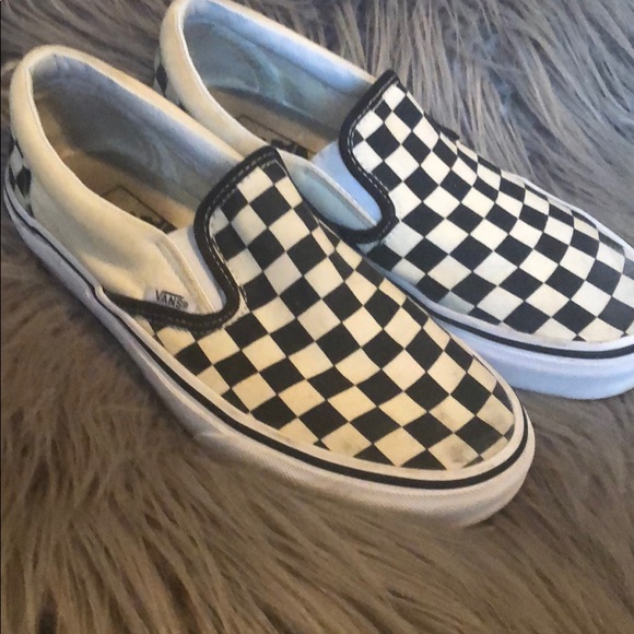 van checkered shoes
